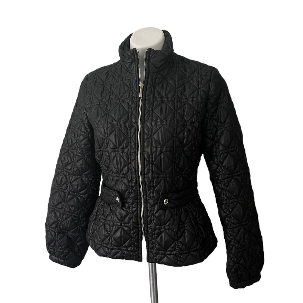Nine West Fitted Quilted Jacket, Black - Picture 3 of 12